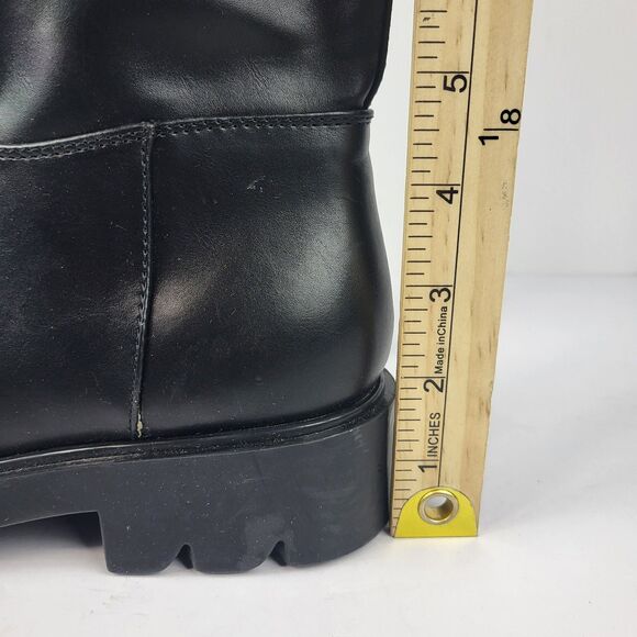 Nine West Women's Zip Up Knee High Fashion Boots Black Size 7.5M - Picture 4 of 16